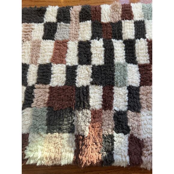 Moroccan Pillow Cushion Cover checkered euro Throw Pillow Case bohemian 21” - Picture 3 of 13